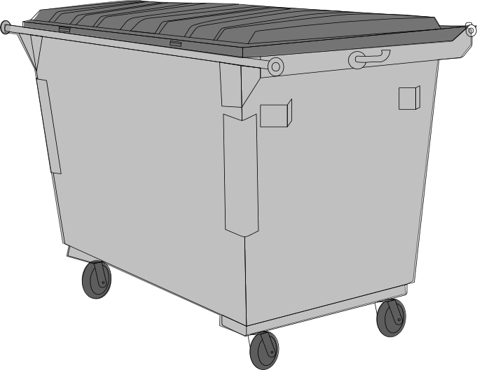 Dumpster 1 Yard Illustration